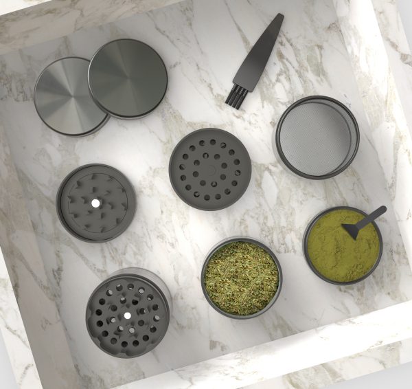 Aluminium Grinder Grey - Image 5