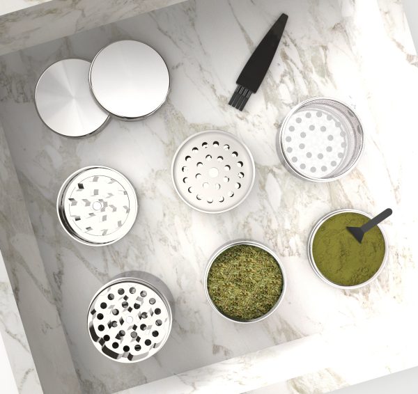 Aluminium Grinder Silver - Image 5