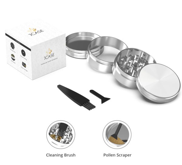 Aluminium Grinder Silver - Image 3