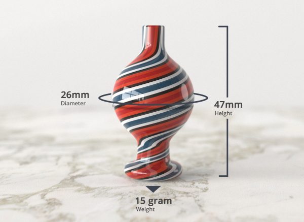Quarz Carb Cap Zebra Red - Image 2