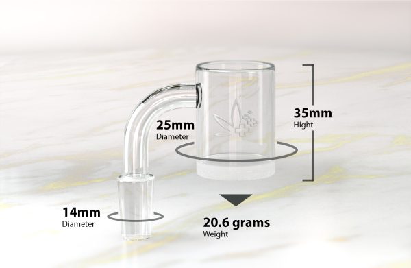 Quarz Banger 90° Opaque Boden - Image 3