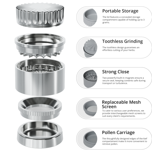 Edelstahl Grinder 3.0 - Image 3